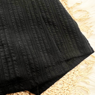 Conj. Bata Lacinhos e Short Saia - Rosa e Preto